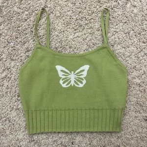 NWOT Garage Crop Knit Top